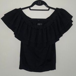 J. Crew Ruffle Off the Shoulder Sweater